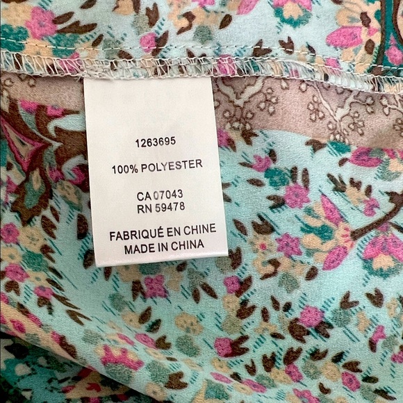 cupcakes & cashmere Multicolor Patchwork Button Down Shirt - Picture 7 of 7